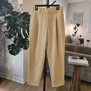 Pleated ankle pants